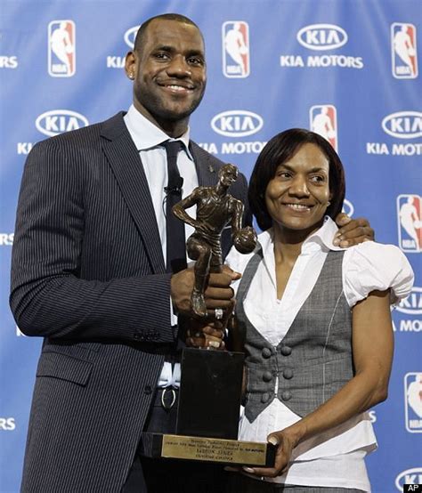 how old is lebron james mom